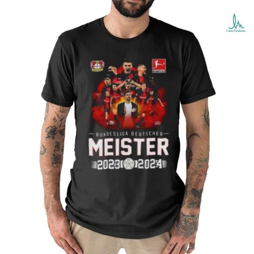 Original Bundesliga Deutscher Meister Bayer 04 Leverkusen 2023 2024 Unisex T Shirt