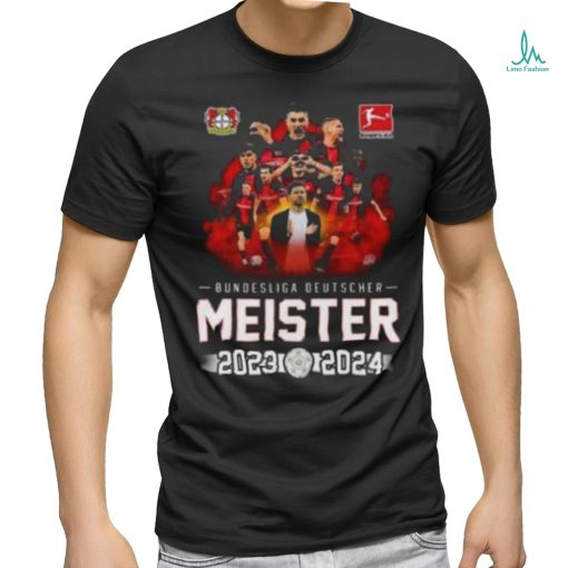 Original Bundesliga Deutscher Meister Bayer 04 Leverkusen 2023 2024 Unisex T Shirt