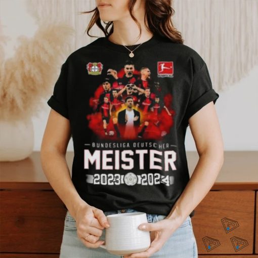 Original Bundesliga Deutscher Meister Bayer 04 Leverkusen 2023 2024 Unisex T Shirt