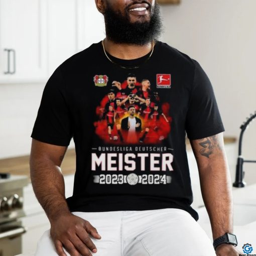 Original Bundesliga Deutscher Meister Bayer 04 Leverkusen 2023 2024 Unisex T Shirt