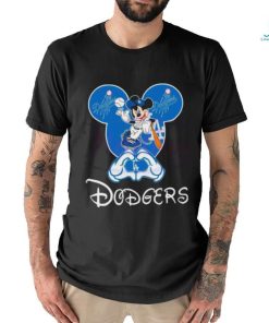 Original Disney Mickey Loves Los Angeles Dodgers Heart 2024 Shirt