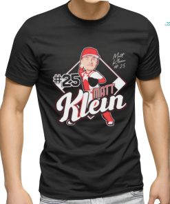 Original Louisville Cardinals Matt Klein no 25 caricature shirt