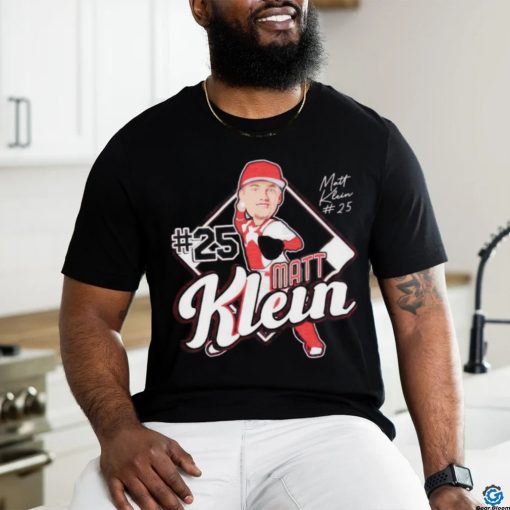 Original Louisville Cardinals Matt Klein no 25 caricature shirt