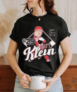 Original Louisville Cardinals Matt Klein no 25 caricature shirt