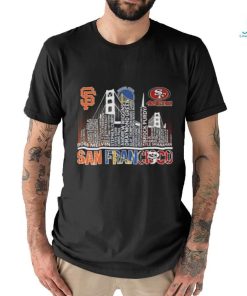 Original San Francisco Sport Teams Players City Skyline Shirt