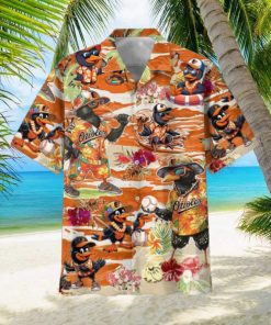 Orioles Diving Swimming Surfing Hawaiian Shirt