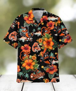 Orioles Flowers Baseball Team Fan Hawaiian Shirt