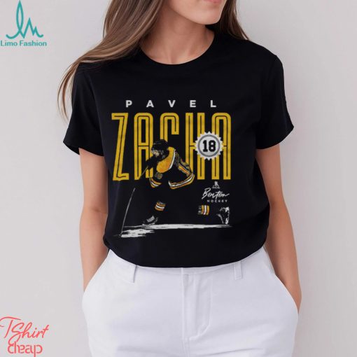 Pavel Zacha Boston Card WHT SHIRT