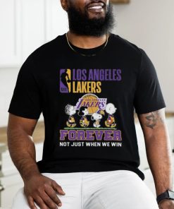 Peanuts Characters Los Angeles Lakers 2024 Forever Not Just When We Win Shirt