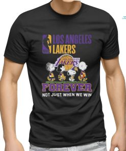 Peanuts Characters Los Angeles Lakers 2024 Forever Not Just When We Win Shirt