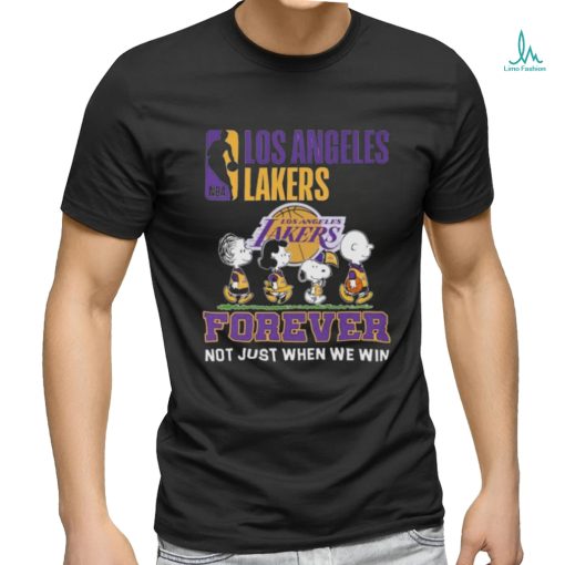 Peanuts Characters Los Angeles Lakers 2024 Forever Not Just When We Win Shirt