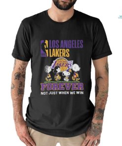 Peanuts Characters Los Angeles Lakers 2024 Forever Not Just When We Win Shirt
