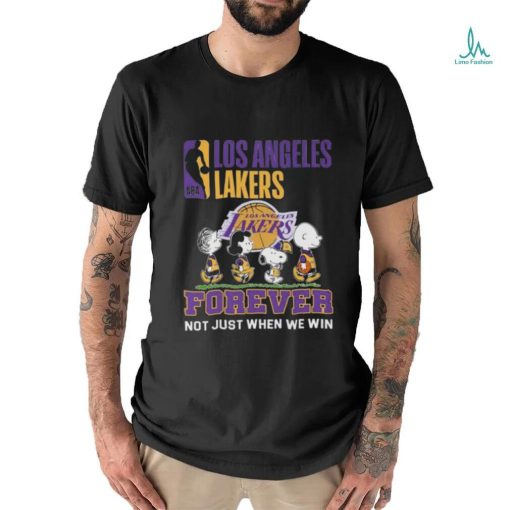 Peanuts Characters Los Angeles Lakers 2024 Forever Not Just When We Win Shirt