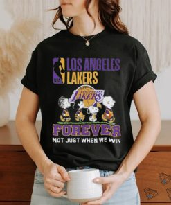 Peanuts Characters Los Angeles Lakers 2024 Forever Not Just When We Win Shirt