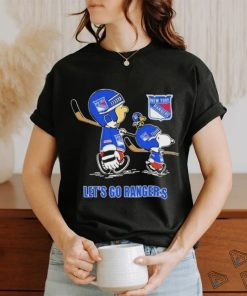 Peanuts Characters New York Rangers Lets Go Rangers 2024 Shirt