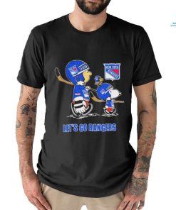 Peanuts Characters New York Rangers Lets Go Rangers 2024 Shirt