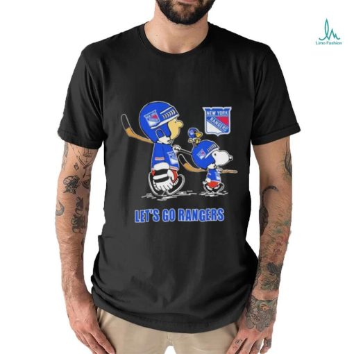 Peanuts Characters New York Rangers Lets Go Rangers 2024 Shirt