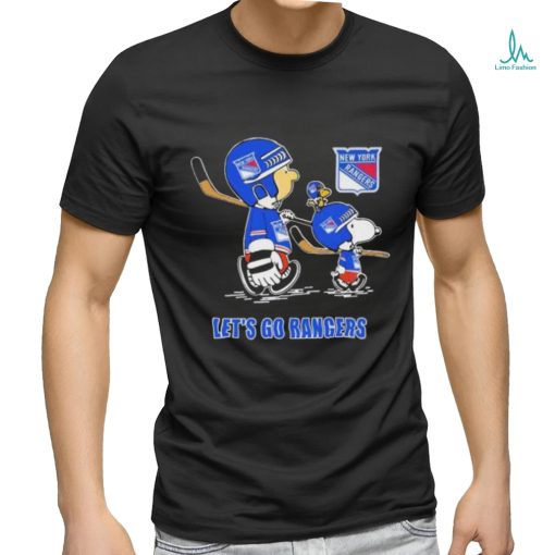 Peanuts Characters New York Rangers Lets Go Rangers 2024 Shirt