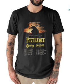 Pestilence Black Death Over Tour 2024 Performance Schedule T shirt