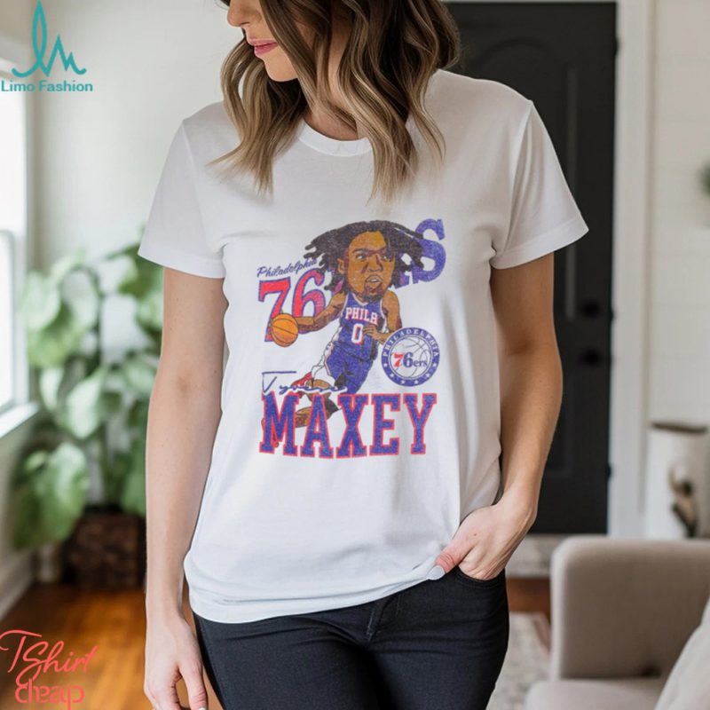 Philadelphia 76ers Tyrese Maxey Caricature T Shirt