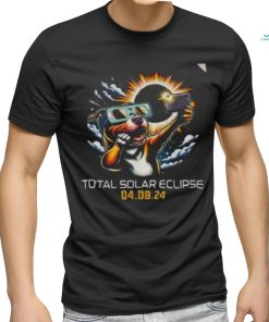 Pit Bull Dog Selfie Solar Eclipse 2024 Shirt
