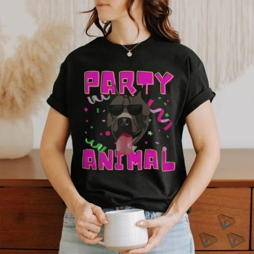Pitbull Dog Party Animal Lazy Easy Pitbull Halloween Party shirt