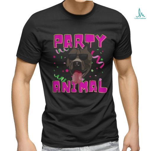 Pitbull Dog Party Animal Lazy Easy Pitbull Halloween Party shirt