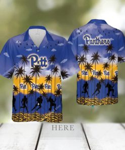 Pittsburgh Panthers Aloha Hawaiian Shirt Pattern Coconut Tree Gift Summer
