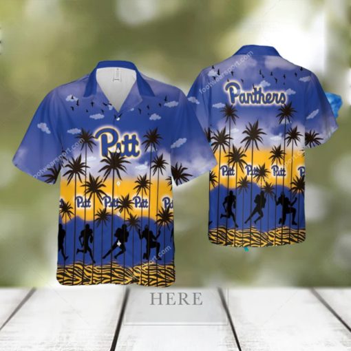 Pittsburgh Panthers Aloha Hawaiian Shirt Pattern Coconut Tree Gift Summer