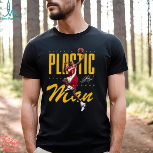 Plastic Man Stacey Augmon Atlanta Hawks T Shirt