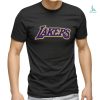Pro Standard Men's Los Angeles Lakers Blue Chenille T Shirt