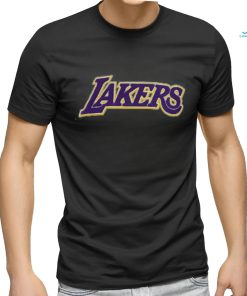 Pro Standard Men's Los Angeles Lakers Blue Chenille T Shirt