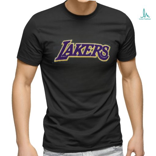 Pro Standard Men's Los Angeles Lakers Blue Chenille T Shirt