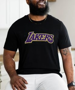 Pro Standard Men's Los Angeles Lakers Blue Chenille T Shirt