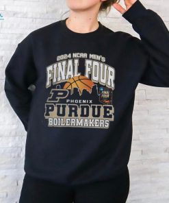 Purdue Basketball Shirt Champion Purdue Boilermakers Black 2024 Final Four Desert Ball Short Sleeve T Shirt