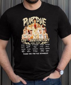 Purdue Boilermakers 128th anniversary 1896 2024 thank you for the memories shirt