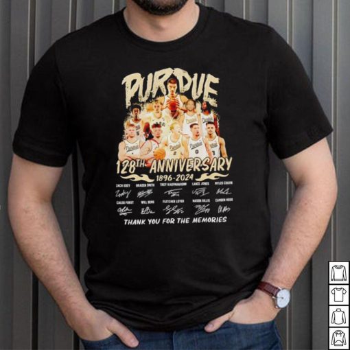 Purdue Boilermakers 128th anniversary 1896 2024 thank you for the memories shirt