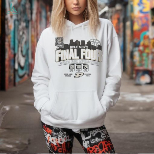 Purdue Boilermakers White 2024 Final Four Banners T Shirt