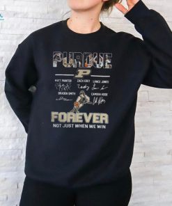 Purdue Men’s Basketball Players 2024 Forever Not Just When We Win Logo Hoodie shirt