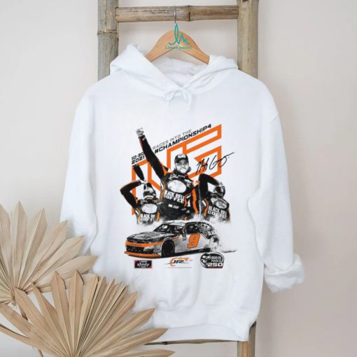 R Motorsports Official Team Apparel White Noah Gragson 2021 NASCAR Xfinity Series Dead On Tools 250 Race Win T Shirt