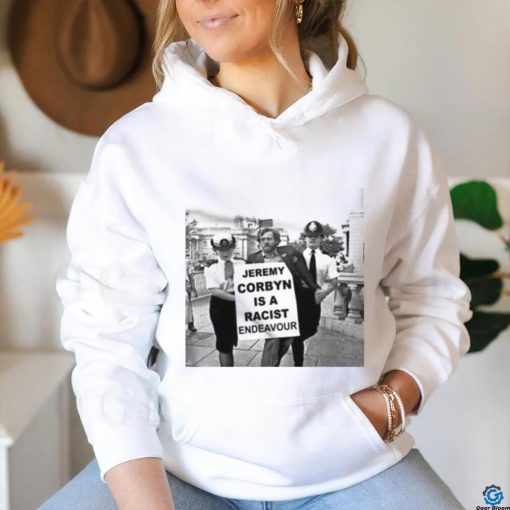Rachel Riley Wearing Jeremy Corbyn Is A Racist Endeavour Shirt