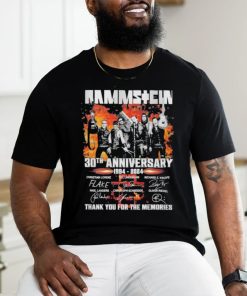 Rammstein 30th Anniversary 1994 2024 Signature Thank You For The Memories T Shirt
