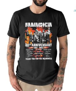 Rammstein 30th Anniversary 1994 2024 Signature Thank You For The Memories T Shirt