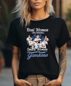 Real Women Love Baseball Smart Women Love The New York Yankees 2024 Signatures Shirt