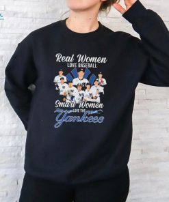 Real Women Love Baseball Smart Women Love The New York Yankees 2024 Signatures Shirt