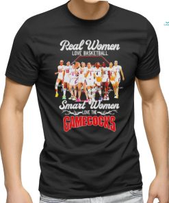 Real women love Basketball smart women love the Gamecocks players signatures shirt