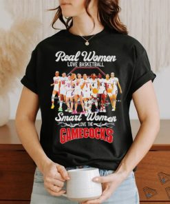 Real women love Basketball smart women love the Gamecocks players signatures shirt