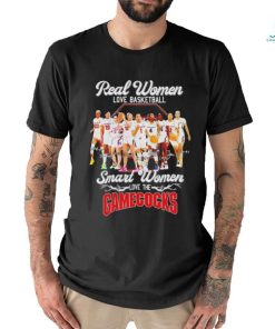 Real women love Basketball smart women love the Gamecocks players signatures shirt