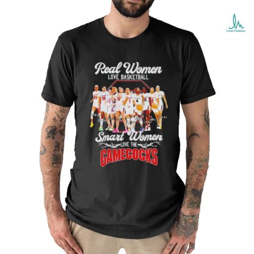 Real women love Basketball smart women love the Gamecocks players signatures shirt