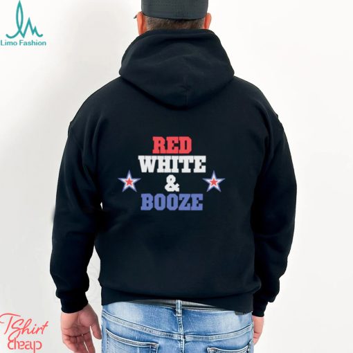 Red white and booze star shirt